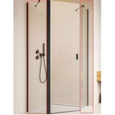 Душевая стенка Radaway Nes Black PTJ 100 10052100-54-01 боковая профиль Черный стекло прозрачное