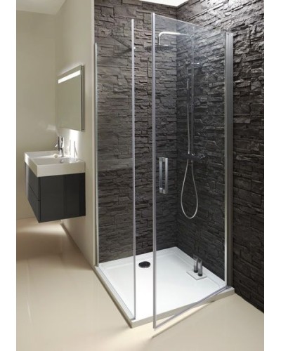 Душевая стенка Jacob Delafon Contra 90 E22FT90-GA профиль Хром стекло прозрачное