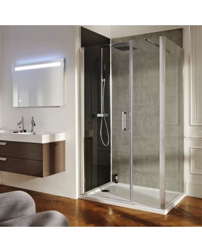 Душевая стенка Jacob Delafon Contra 90 E22FT90-GA профиль Хром стекло прозрачное