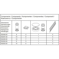 Набор для увеличения высоты душевого поддона Jacob Delafon Luxe E62492-00