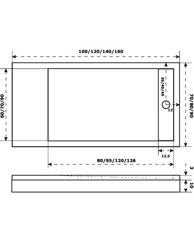 Каркас для поддона 140х70 Flow, Essentia, Stella Good Door КП00007