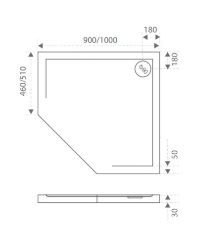 Панель 100х100 см Good Door Пента ЭЛ00009