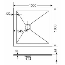 Панель для поддона 100х100 см Grossman Strong GR-S11001001Q