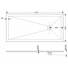 Панель для поддона 110х80 см Grossman Strong GR-S1801101Q