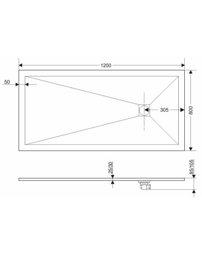 Панель для поддона 120х80 см Grossman Strong GR-S2801201Q