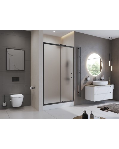 Душевая дверь в нишу BelBagno UNO-195-BF-1-120-P-NERO