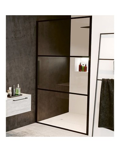 Душевая дверь Riho Grid 100 G004003121 (GB1100000) профиль Черный стекло прозрачное