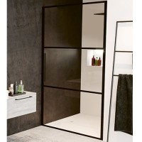 Душевая дверь Riho Grid 80 G004001121 (GB1080000) профиль Черный стекло прозрачное