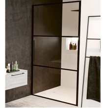 Душевая дверь Riho Grid 90 G004002121 (GB1090000) профиль Черный стекло прозрачное