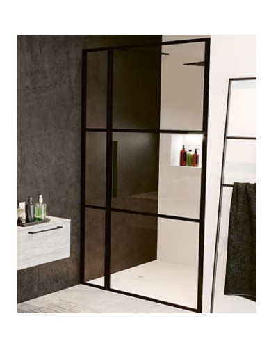 Душевая дверь Riho Grid 120 G004005121 (GB1120000) профиль Черный стекло прозрачное