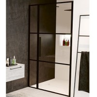 Душевая дверь Riho Grid 110 G004004121 (GB1110000) профиль Черный стекло прозрачное