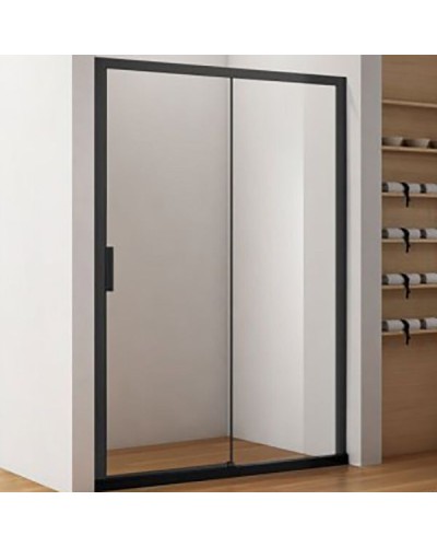 Душевая дверь Aquanet Pleasure AE60-N-140H200U-BT 140 225500 профиль Черный матовый стекло прозрачное