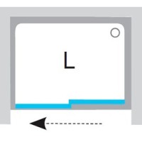 Душевая раздвижная дверь Ravak Matrix MSD2 100 L белый Transparent 0WLA0100Z1