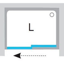 Душевая раздвижная дверь Ravak Matrix MSD2 100 L белый Transparent 0WLA0100Z1