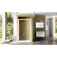 Душевая раздвижная дверь Ravak Rapier NRDP2 100 L сатин Grape 0NNA0U0LZG