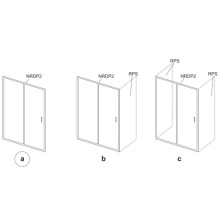 Душевая раздвижная дверь Ravak Rapier NRDP2 100 R сатин Grape 0NNA0U0PZG