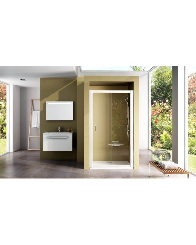 Душевая раздвижная дверь Ravak Rapier NRDP2 110 R белый Transparent 0NND010PZ1