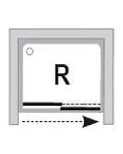 Душевая раздвижная дверь Ravak Rapier NRDP2 110 R сатин Transparent 0NND0U0PZ1