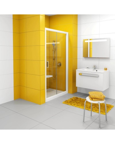 Душевая раздвижная дверь Ravak Rapier NRDP2 120 R белый Transparent 0NNG010PZ1