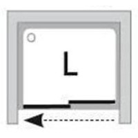 Душевая раздвижная дверь Ravak Rapier NRDP2 120 L сатин Transparent 0NNG0U0LZ1