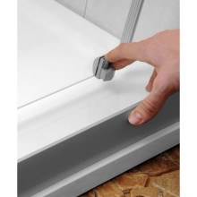 Душевая раздвижная дверь Ravak Rapier NRDP2 120 L белый Grape 0NNG010LZG