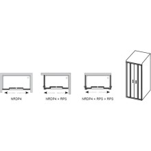 Душевые раздвижные двери Ravak Rapier NRDP4 120 сатин Transparent 0ONG0U00Z1