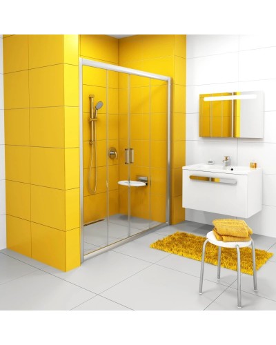 Душевые раздвижные двери Ravak Rapier NRDP4 190 сатин Transparent 0ONL0U00Z1