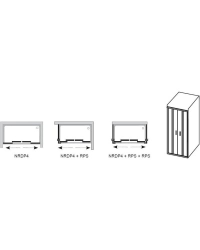 Душевые раздвижные двери Ravak Rapier NRDP4 140 белый Transparent 0ONM0100Z1