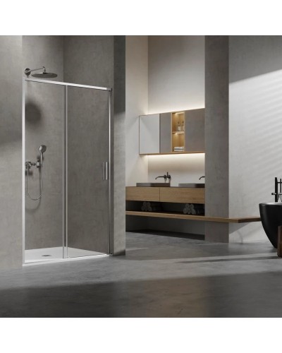 Душевая дверь Vincea Slim VDS-6SL120CL 120 см, профиль хром, стекло прозрачное