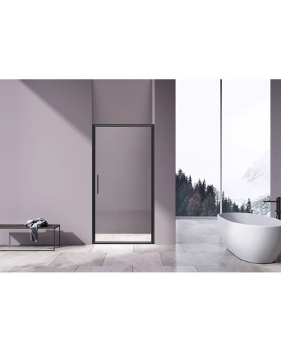 Душевая дверь Vincea Slim VDP-4SL100CLB 100 см, профиль черный матовый, стекло прозрачное