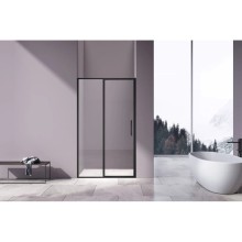 Душевая дверь Vincea Slim VDP-4SL120CLB 120 см, профиль черный матовый, стекло прозрачное