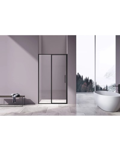 Душевая дверь Vincea Slim VDP-4SL120CLB 120 см, профиль черный матовый, стекло прозрачное