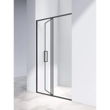 Душевая дверь Vincea Slim VDP-4SL120CLB 120 см, профиль черный матовый, стекло прозрачное