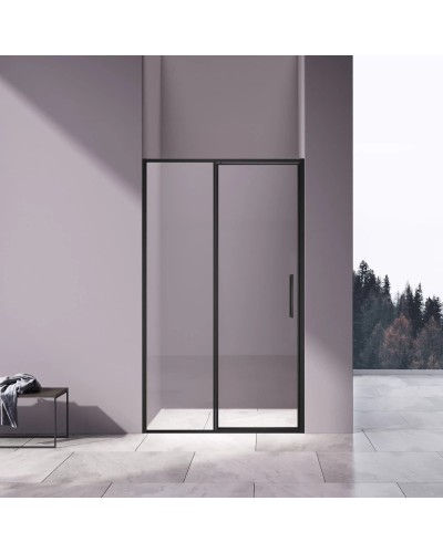 Душевая дверь Vincea Slim VDP-4SL120CLB 120 см, профиль черный матовый, стекло прозрачное