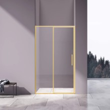 Душевая дверь Vincea Slim VDP-4SL120CLG 120 см, профиль золотой матовый, стекло прозрачное