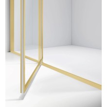 Душевая дверь Vincea Slim VDP-4SL120CLG 120 см, профиль золотой матовый, стекло прозрачное