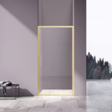 Душевая дверь Vincea Slim VDP-4SL900CLG 90 см, профиль золотой матовый, стекло прозрачное