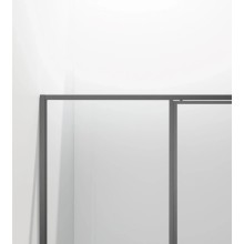 Душевая дверь Vincea Slim VDP-4SL120CLGM 120 см, профиль вороненая сталь, стекло прозрачное