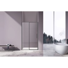Душевая дверь Vincea Slim VDP-4SL120CLGM 120 см, профиль вороненая сталь, стекло прозрачное