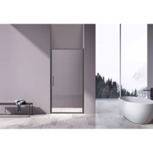 Душевая дверь Vincea Slim VDP-4SL100CLGM 100 см, профиль вороненая сталь, стекло прозрачное