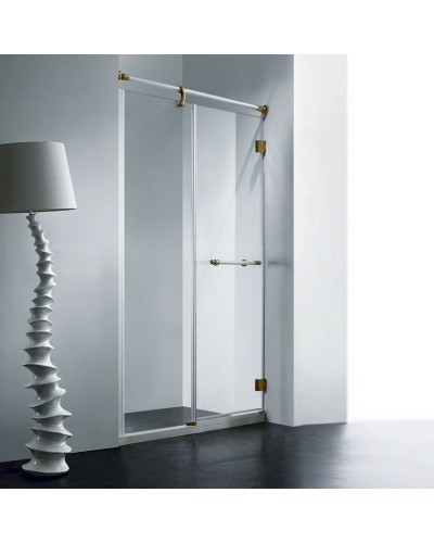 Душевая дверь в нишу RGW Viscount VI-01 120 петли Золото стекло прозрачное