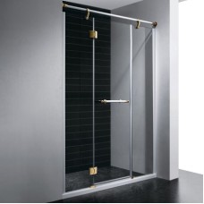 Душевая дверь в нишу RGW Viscount VI-02 130 петли Золото стекло прозрачное