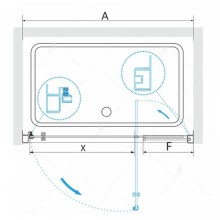 Душевая дверь RGW Passage PA-02 70 04080207-11 профиль Хром стекло прозрачное