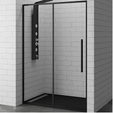 Душевая дверь в нишу RGW Stilvoll SV-12-B 110 профиль Черный стекло прозрачное