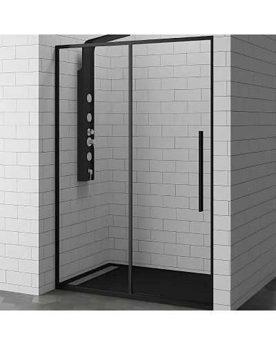 Душевая дверь в нишу RGW Stilvoll SV-12-B 110 профиль Черный стекло прозрачное