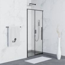 Душевая дверь в нишу RGW Stilvoll SV-12-B 110 профиль Черный стекло прозрачное