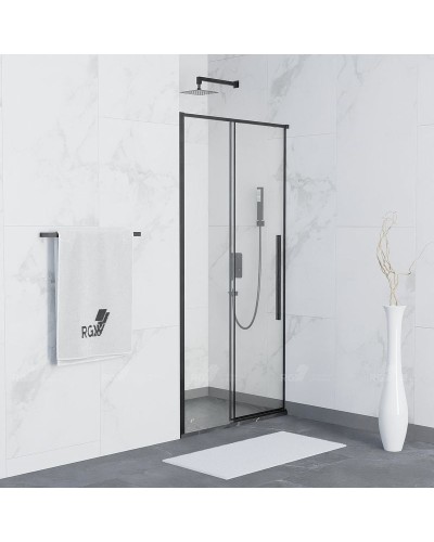 Душевая дверь в нишу RGW Stilvoll SV-12-B 110 профиль Черный стекло прозрачное