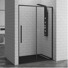 Душевая дверь в нишу RGW Stilvoll SV-12-B 140 профиль Черный стекло прозрачное
