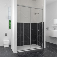 Душевая дверь в нишу RGW Classic CL-10 130 профиль Хром стекло прозрачное
