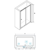 Душевая дверь RGW Classic CL-12 110 04091211-11 профиль Хром стекло прозрачное